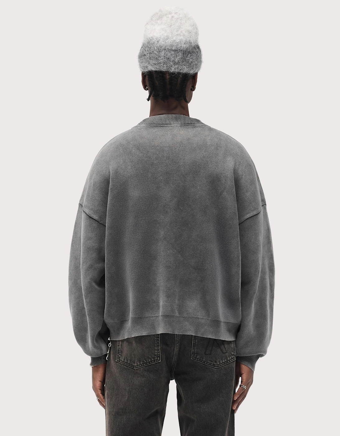 Oversized Fit Stamped Sweatshirt