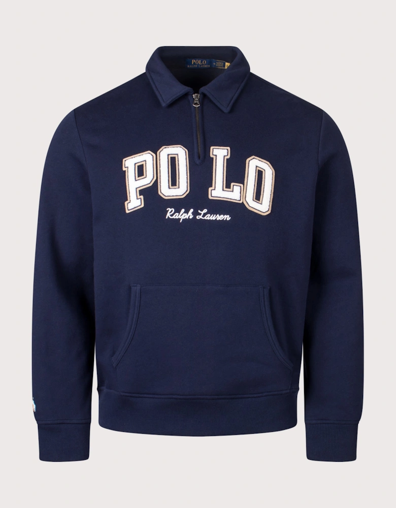 The RL Logo Collared Sweatshirt