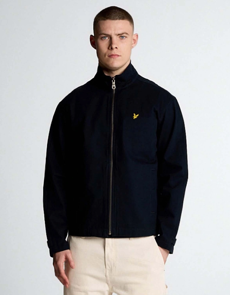 High Neck Twill Jacket