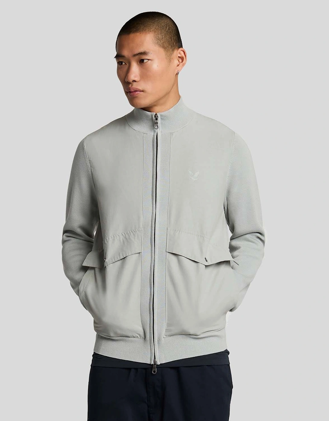 Milano Hybrid Full Zip Knitted Jacket, 7 of 6