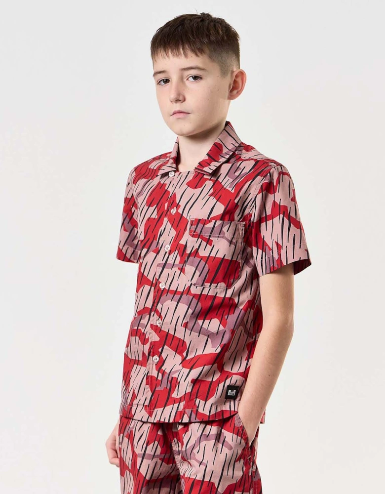 Junior Monuriki Rain Camo Resort Shirt