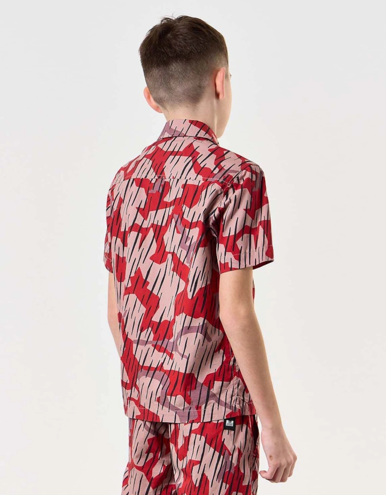 Junior Monuriki Rain Camo Resort Shirt