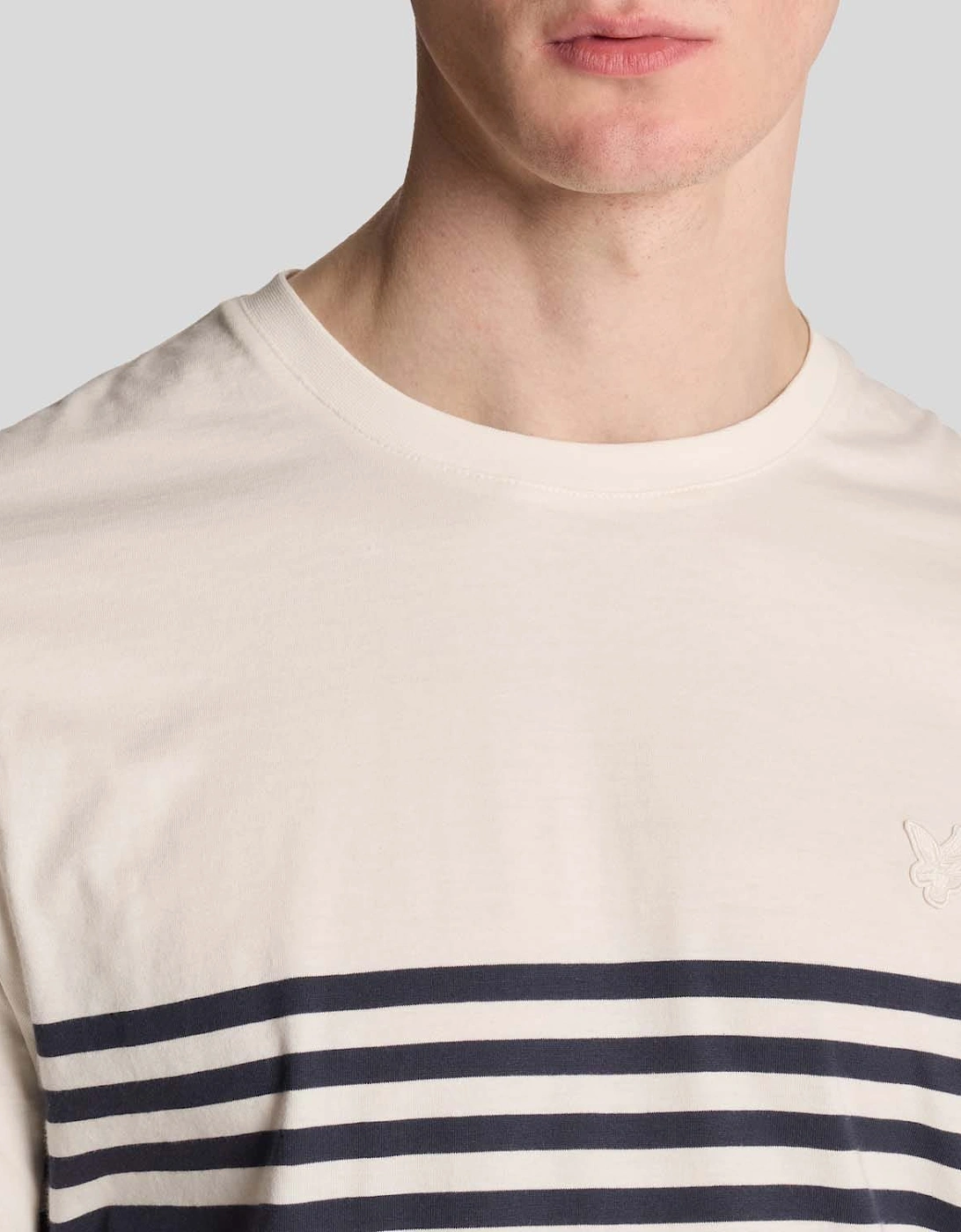 Linen Blend Breton Stripe T-Shirt