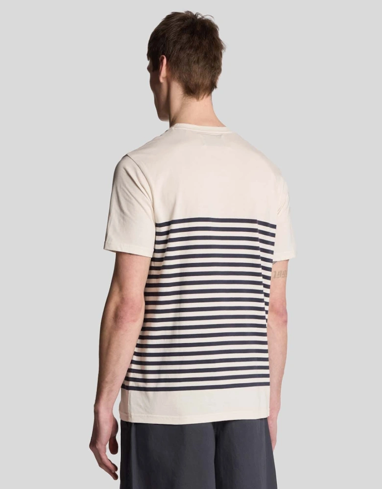 Linen Blend Breton Stripe T-Shirt