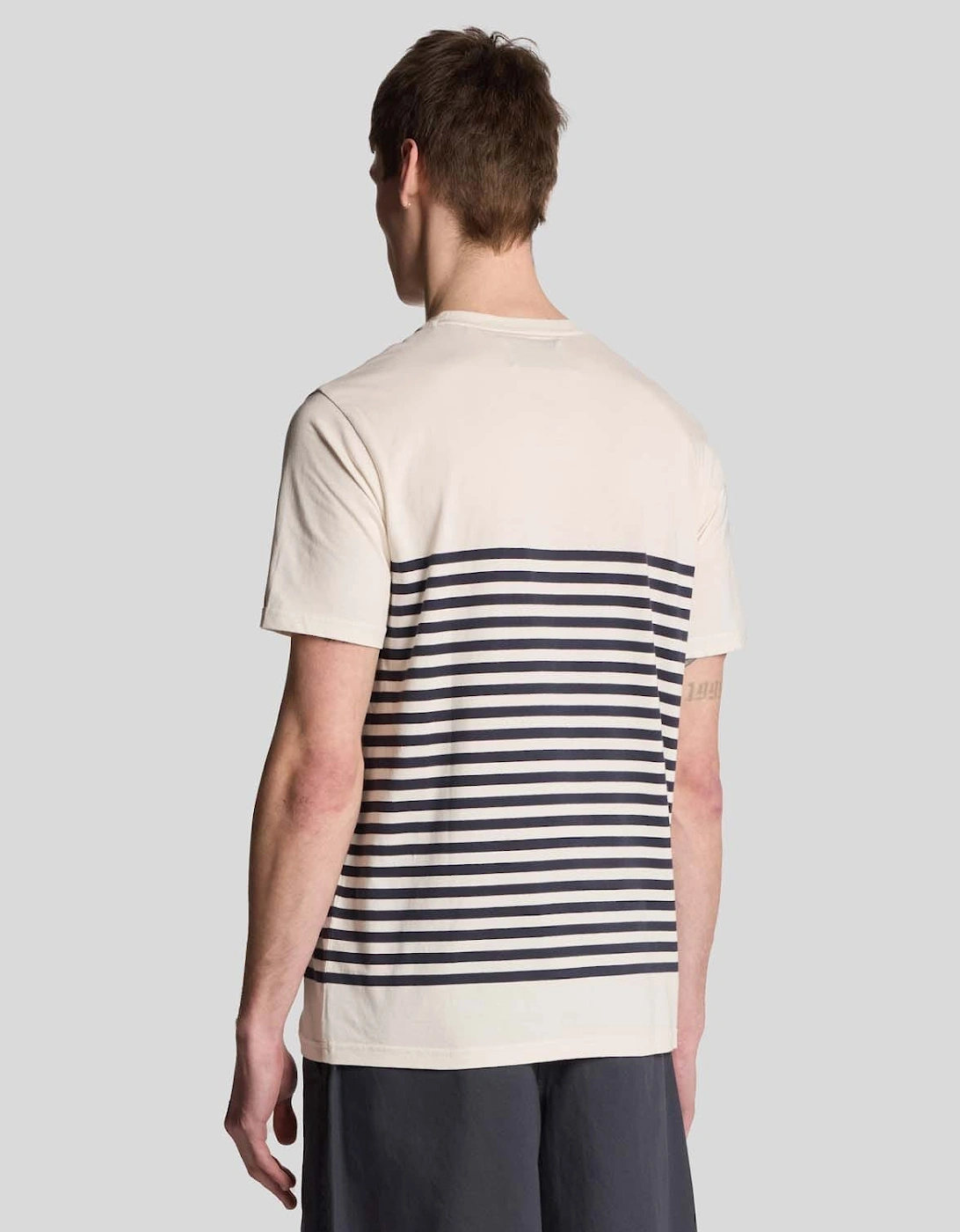 Linen Blend Breton Stripe T-Shirt