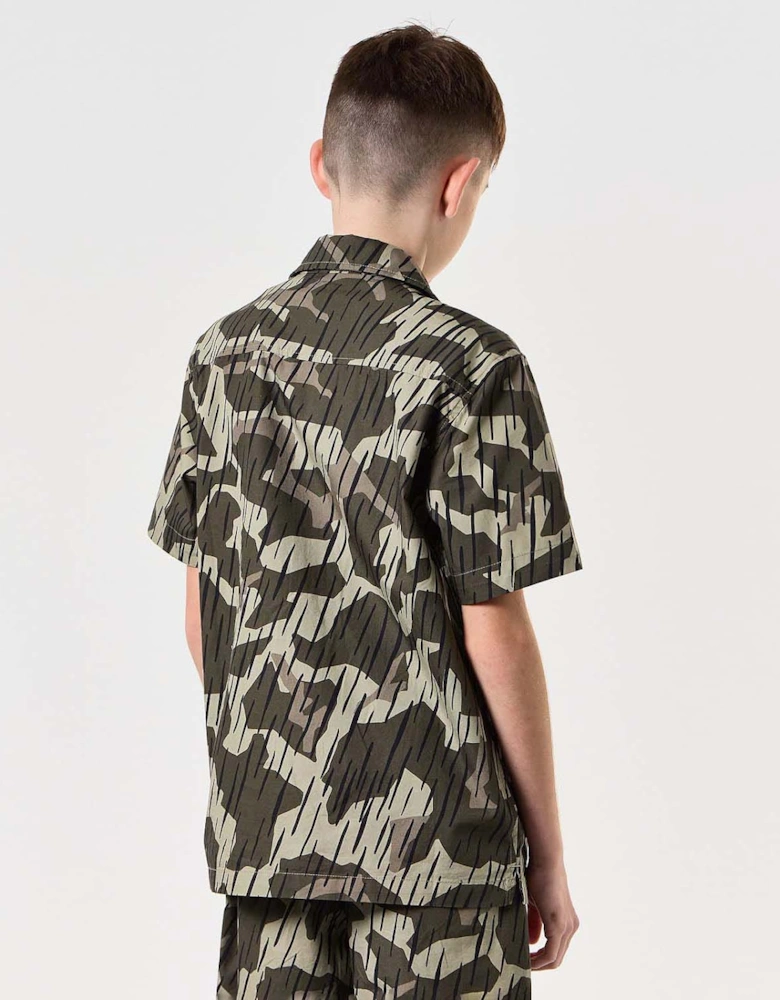 Junior Monuriki Rain Camo Resort Shirt
