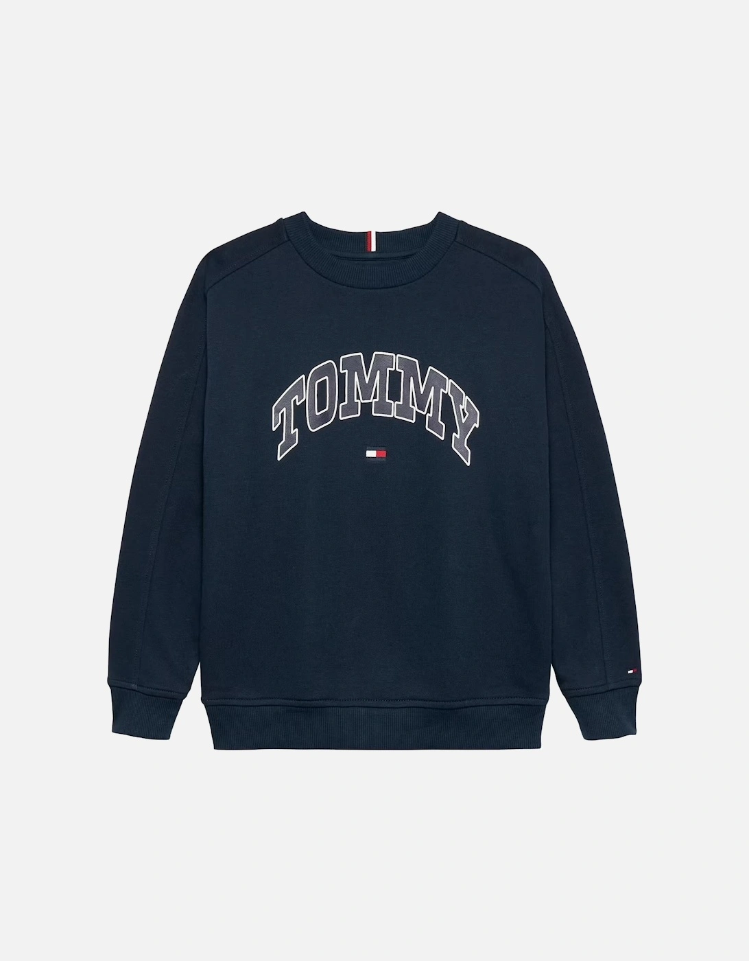 NAVY RAISED PRINT TRACKSUIT.