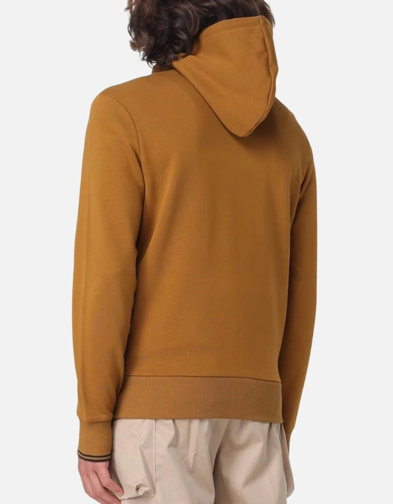 Dark Caramel Zip Up Hoodie
