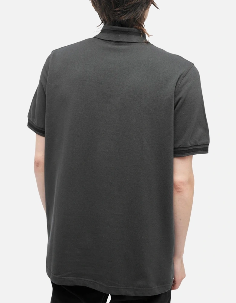 Single Tipped Collar Night Green Polo Shirt