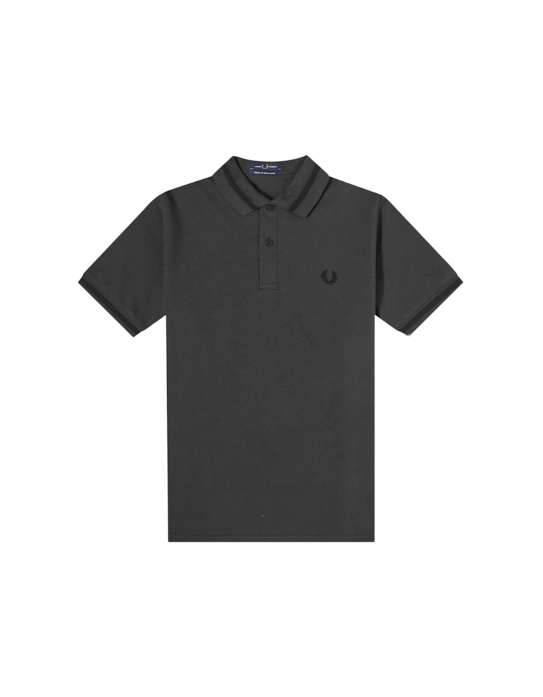 Single Tipped Collar Night Green Polo Shirt