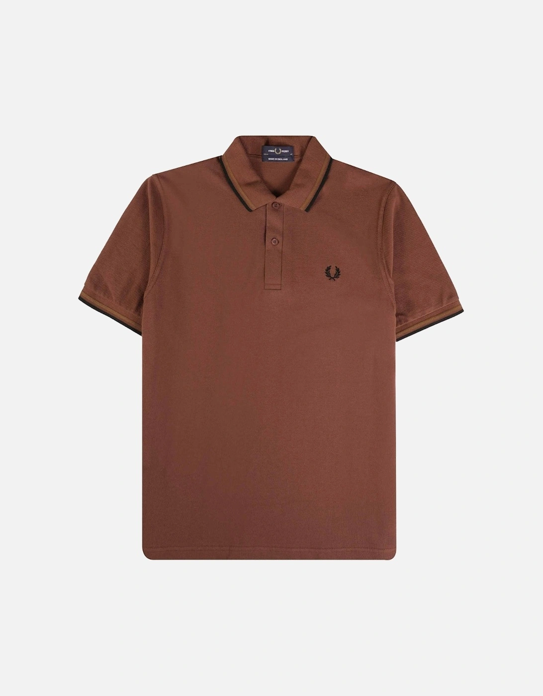 Lime Green Twin Tipped Collar Maroon Polo Shirt, 3 of 2