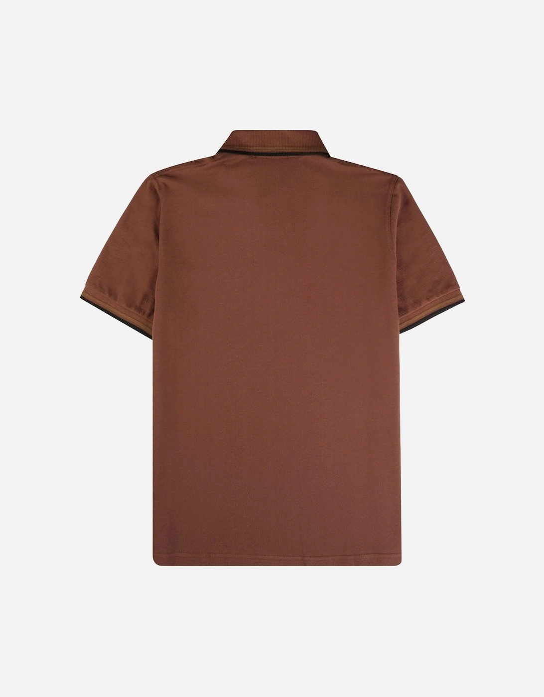 Lime Green Twin Tipped Collar Maroon Polo Shirt