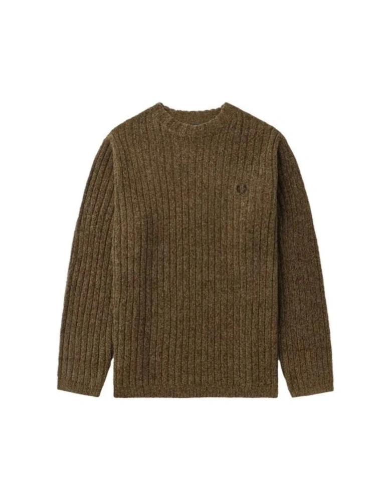 Chenille Ribbed Shaded Stone Jumper