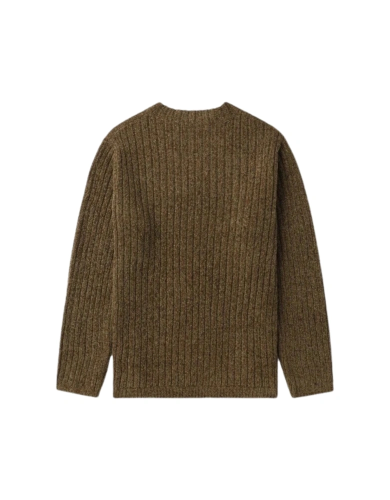 Chenille Ribbed Shaded Stone Jumper