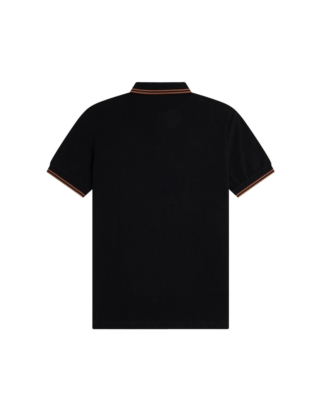Nut Flake Twin Tipped Collar Black Polo Shirt