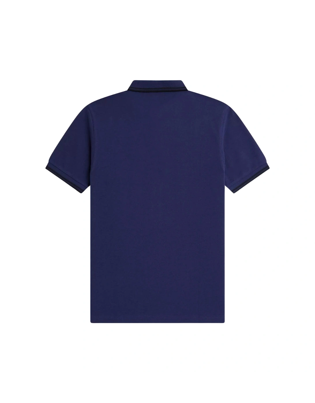 Black Twin Tipped Collar French Navy Polo Shirt