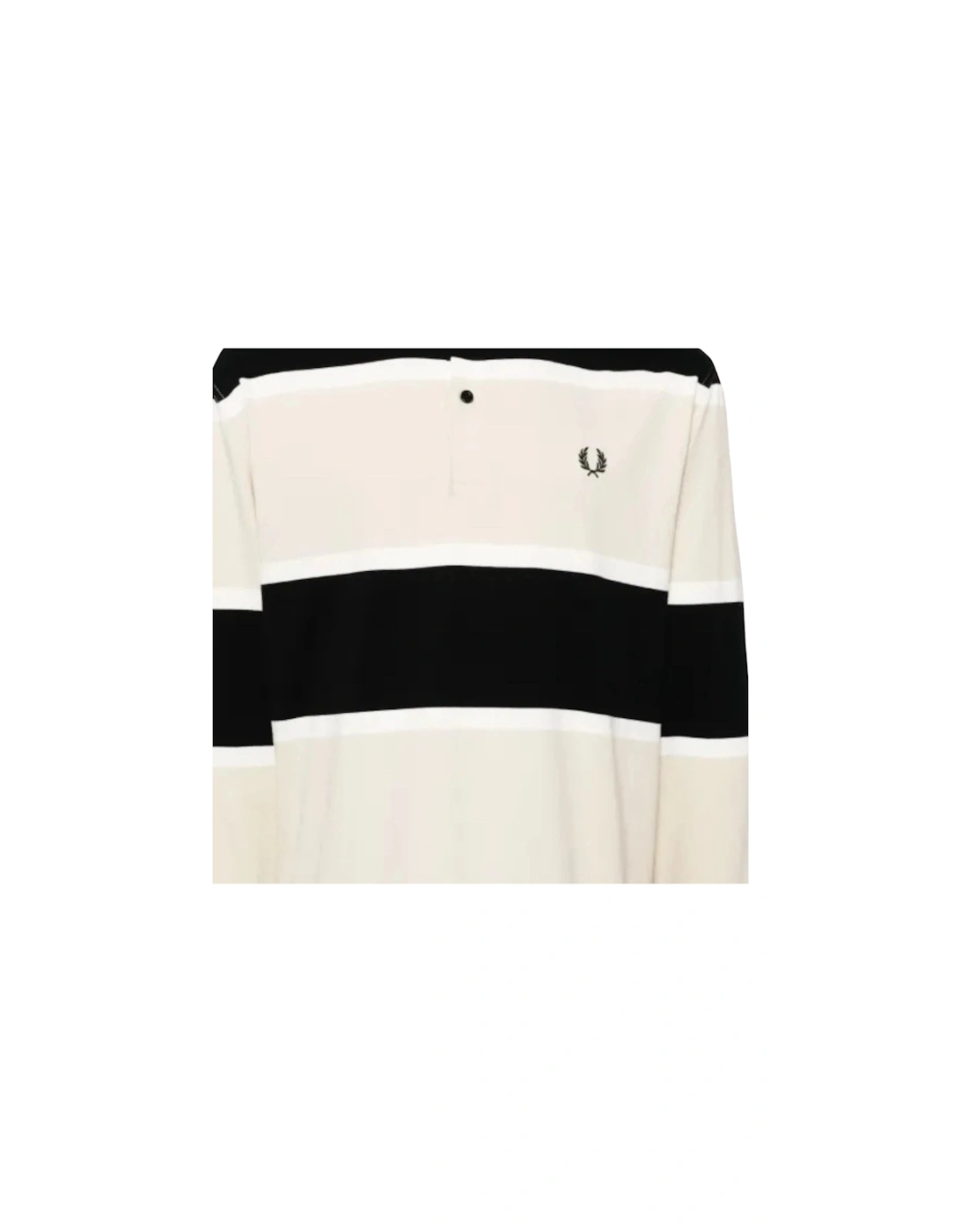 Oatmeal Black Striped Polo Shirt