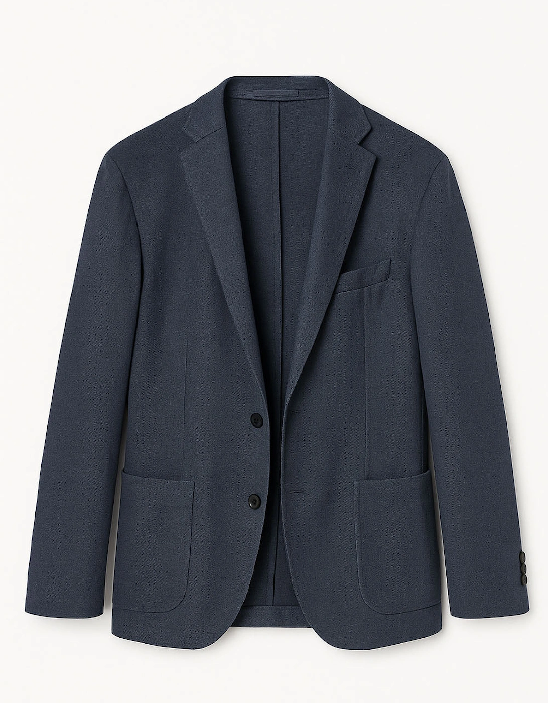 Men's Midnight Blue Textured Vintage Wash K Jacket, 4 of 3