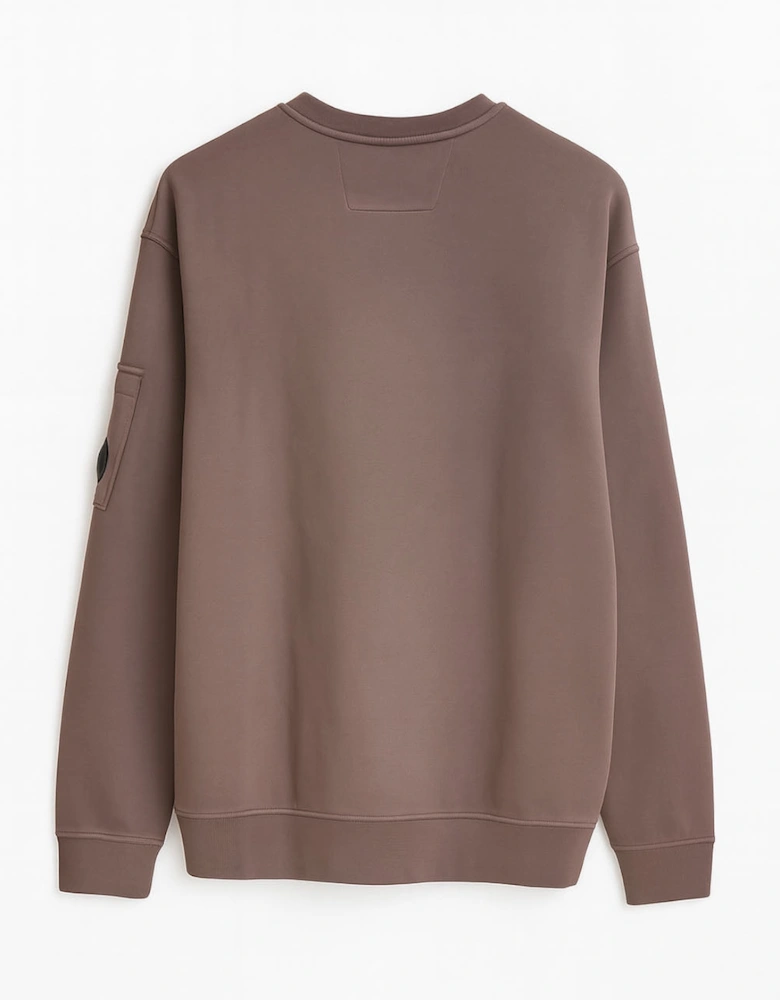 Men's C.P. Company Brushed Cotton Mauve Long Sleeve Sweatshirt