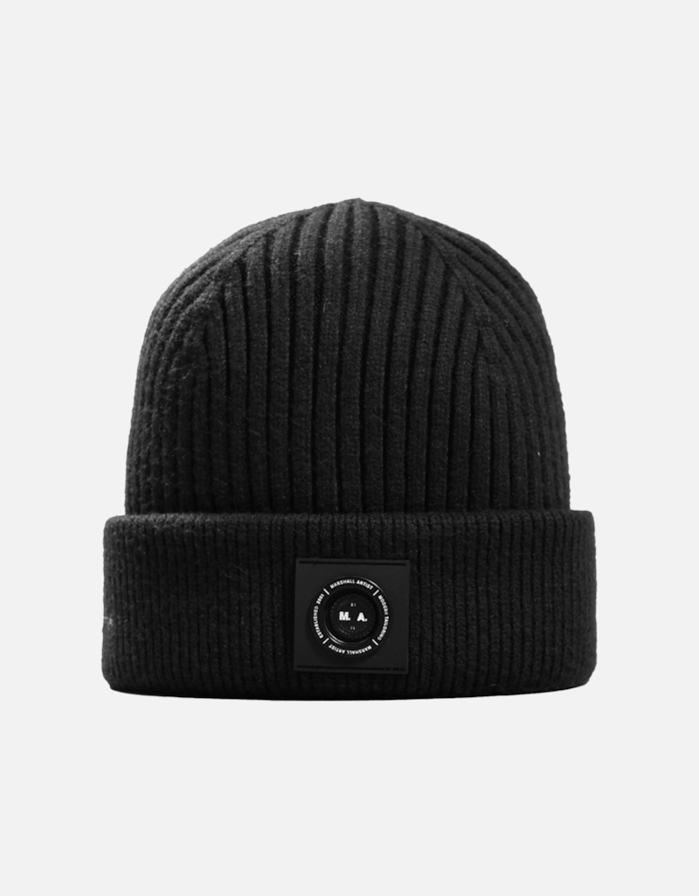 Siren Cable Knit Beanie Hat Black