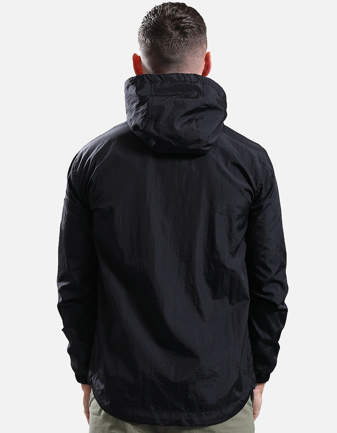 Crux Hooded Overshirt Jacket Black