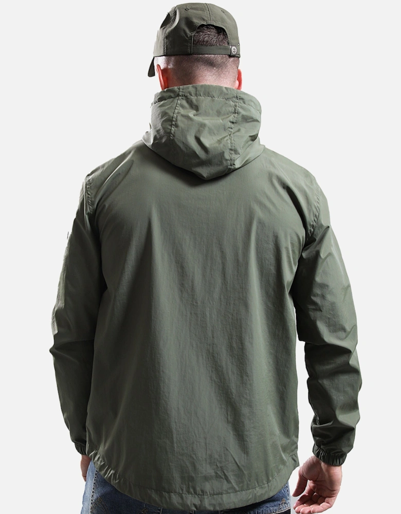 Crux Hooded Overshirt Jacket Moss