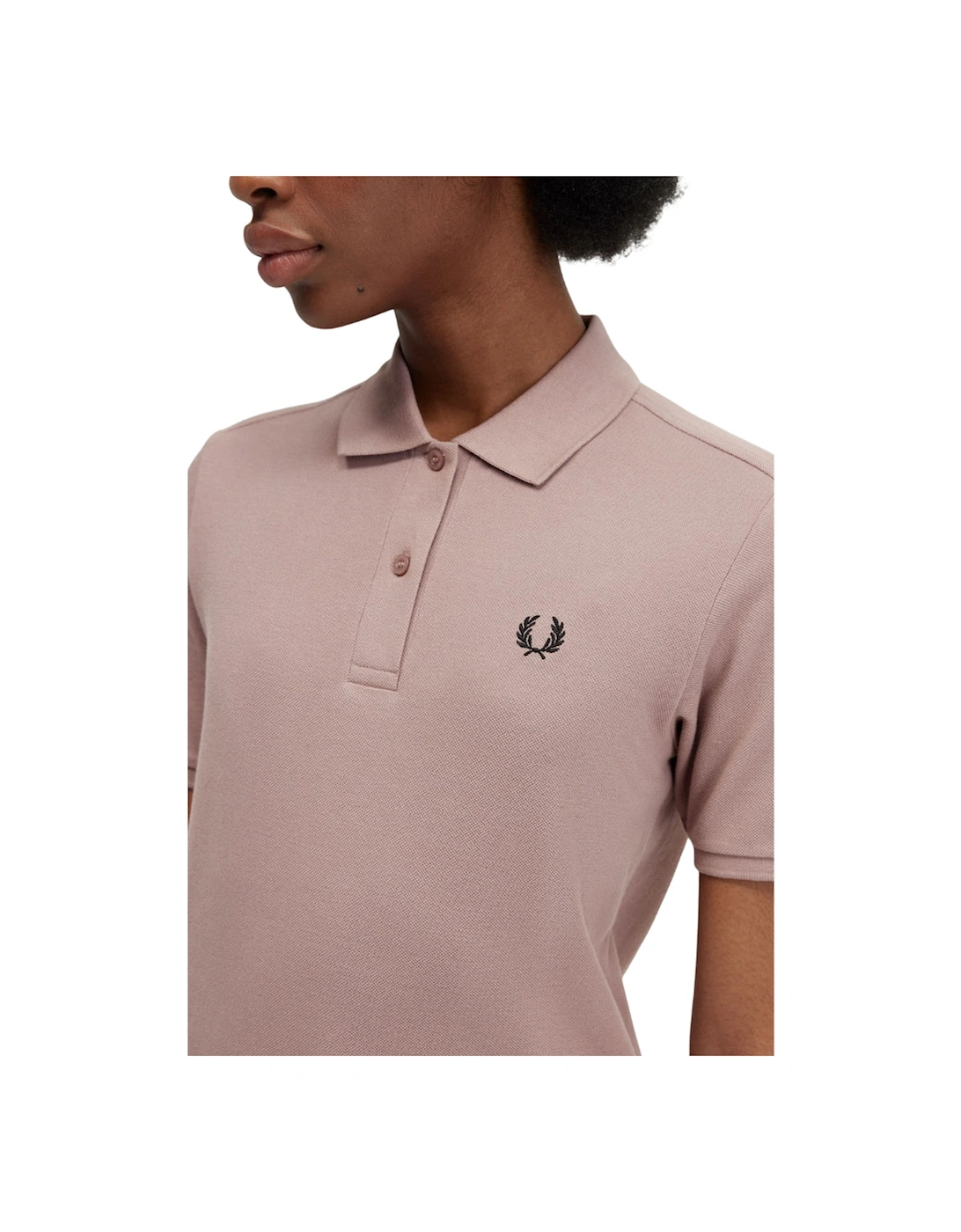 Black Logo Dark Pink Polo Shirt