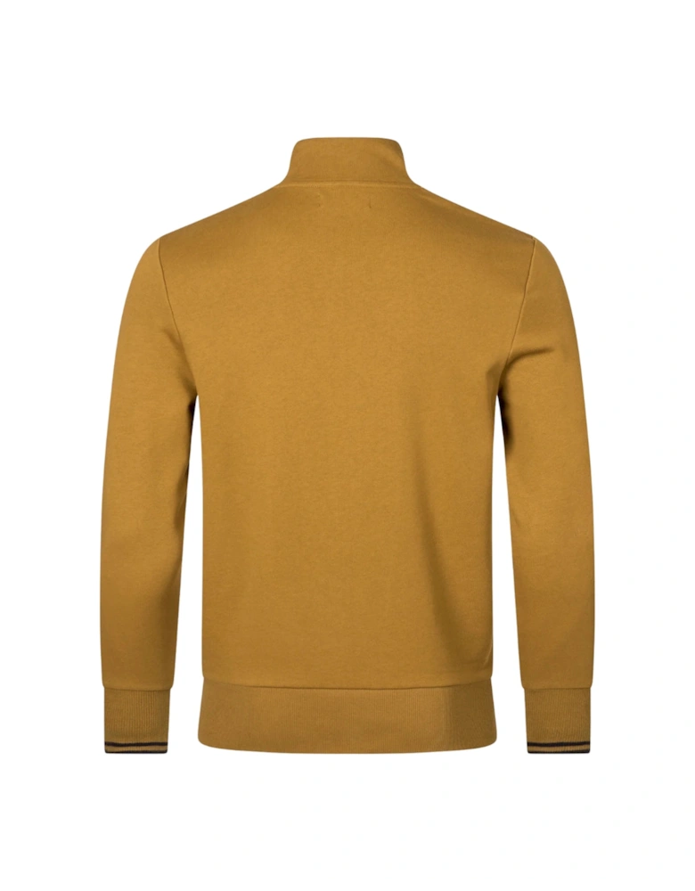 Half Zip Dark Caramel Sweatshirt