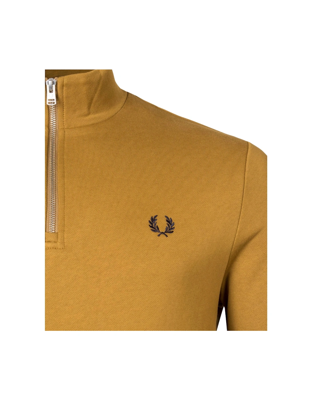 Half Zip Dark Caramel Sweatshirt