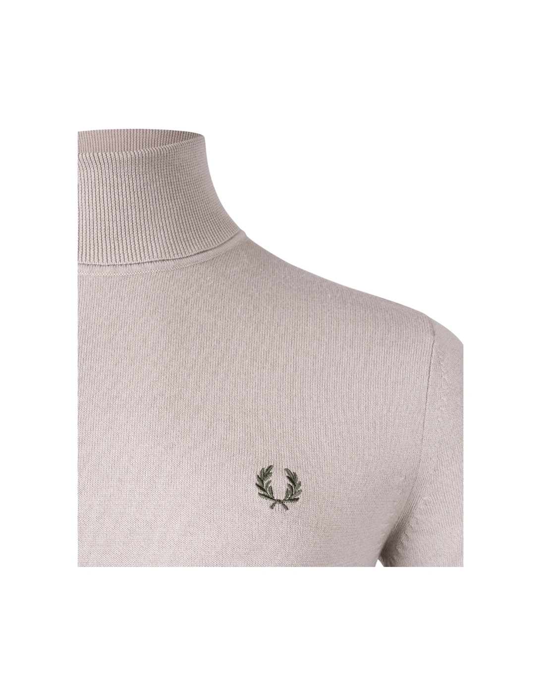 Roll Neck Dark Oatmeal Jumper
