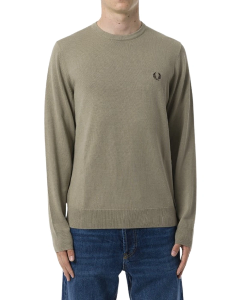 Laurel Wreath Logo Warm Grey Jumper