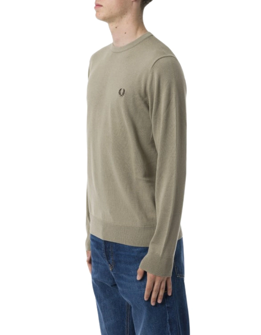 Laurel Wreath Logo Warm Grey Jumper