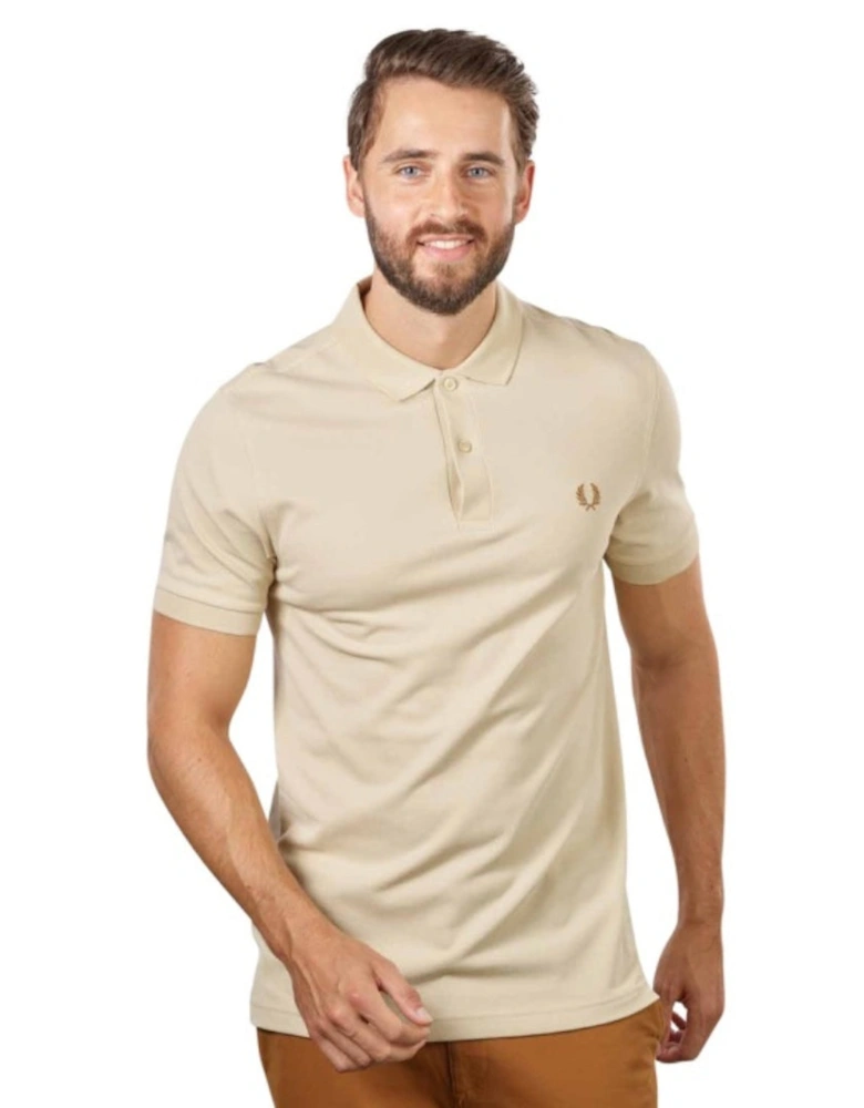 Plain Oatmeal Polo Shirt