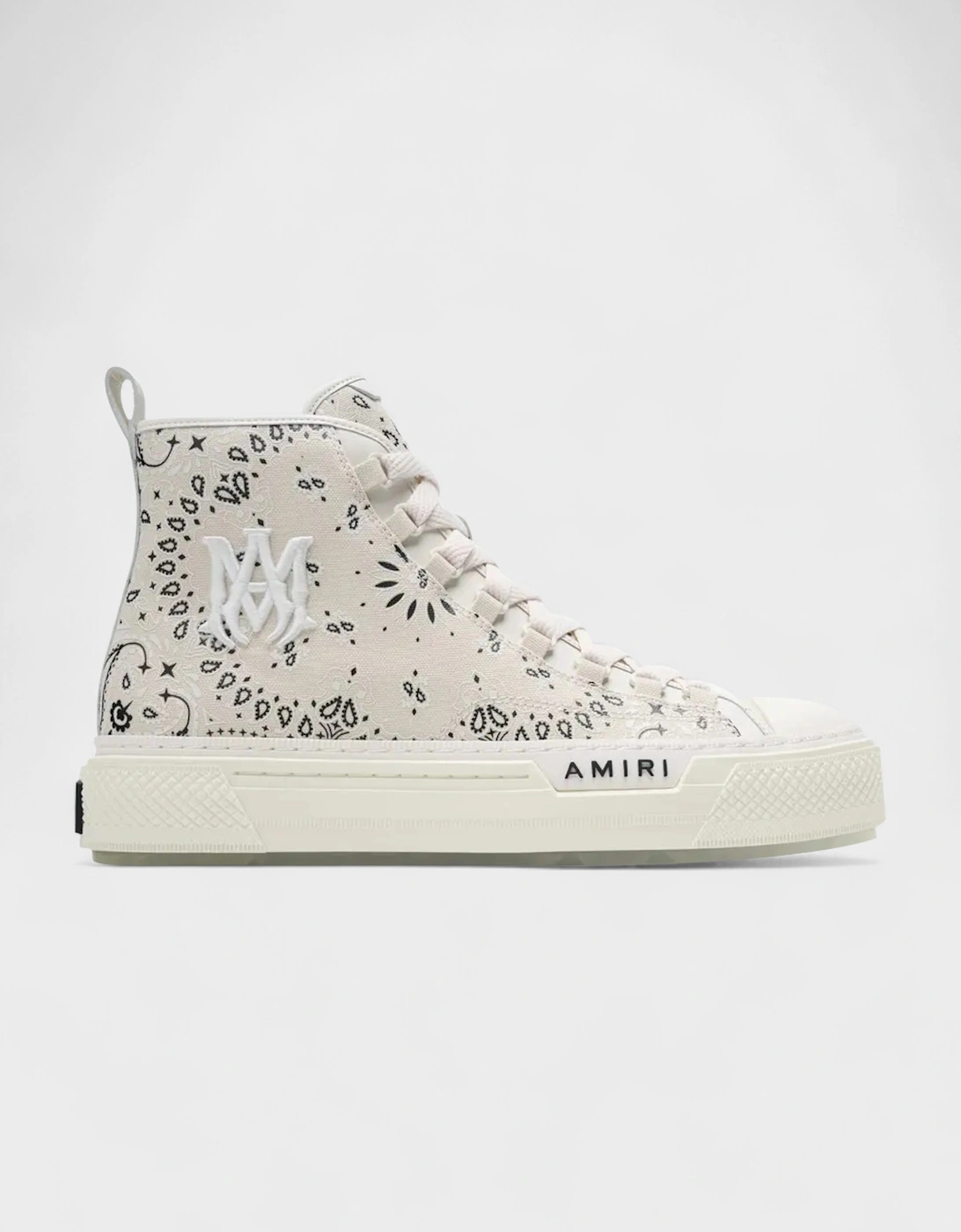 Women's Amiri Wmns Court High Bandana Alabaster - White - Size: 4