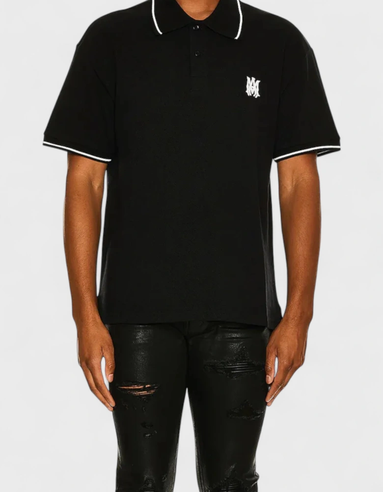 Solid Short Sleeve Polo Black