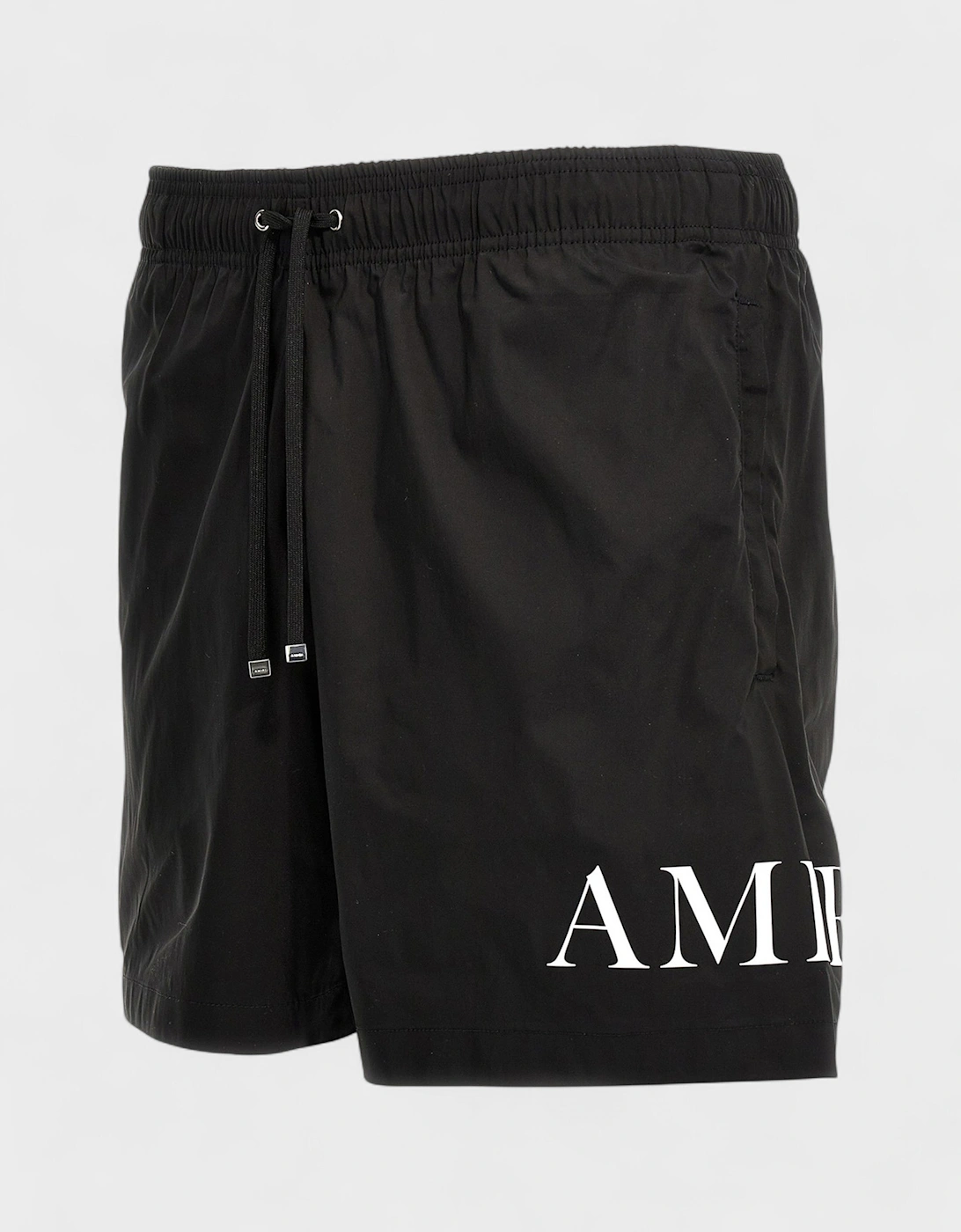 Double Logo Swim Trunk Black