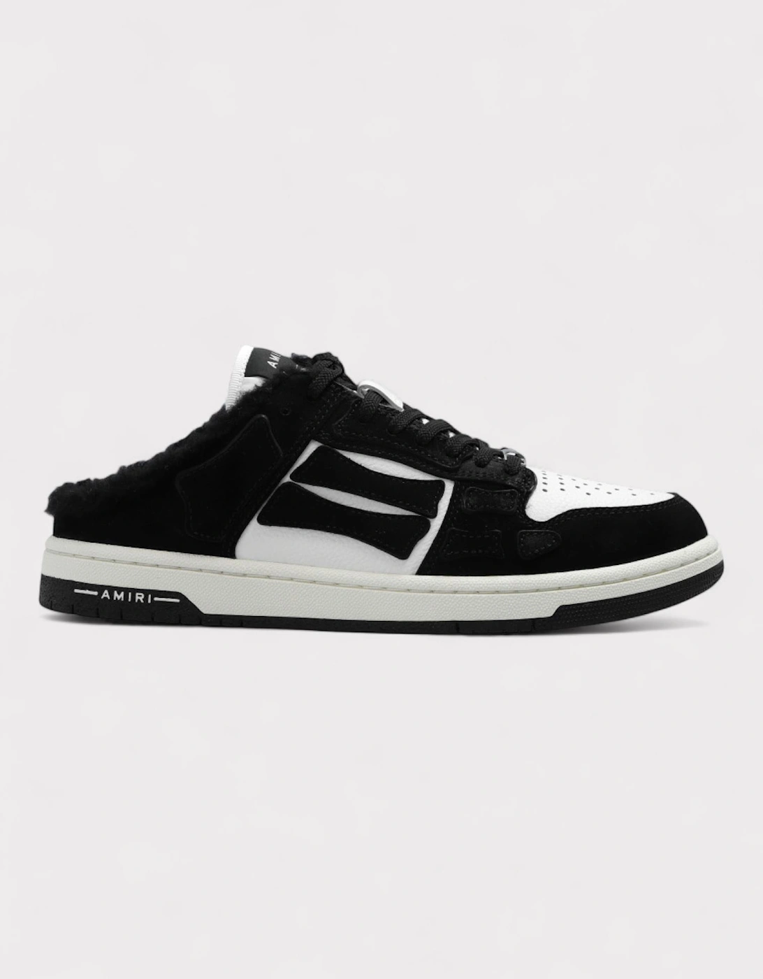Women's Amiri Skel Low Top Mule Shearling Black Wmns - Size: 6