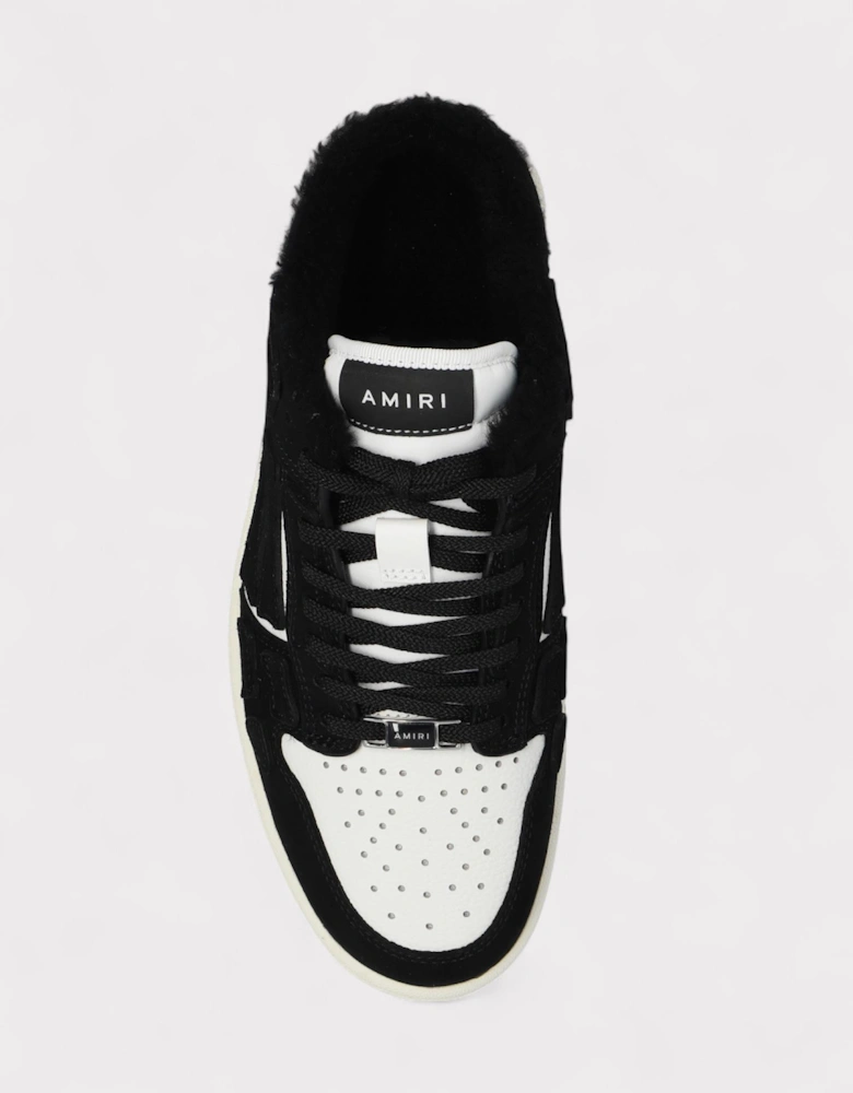 Skel Low Top Mule Shearling Black Wmns