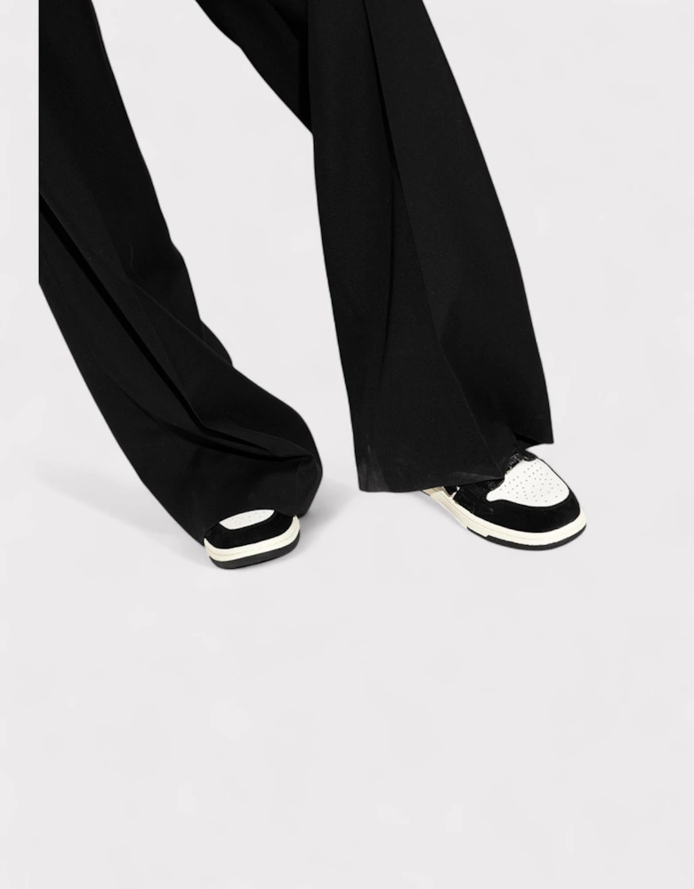 Skel Low Top Mule Shearling Black Wmns