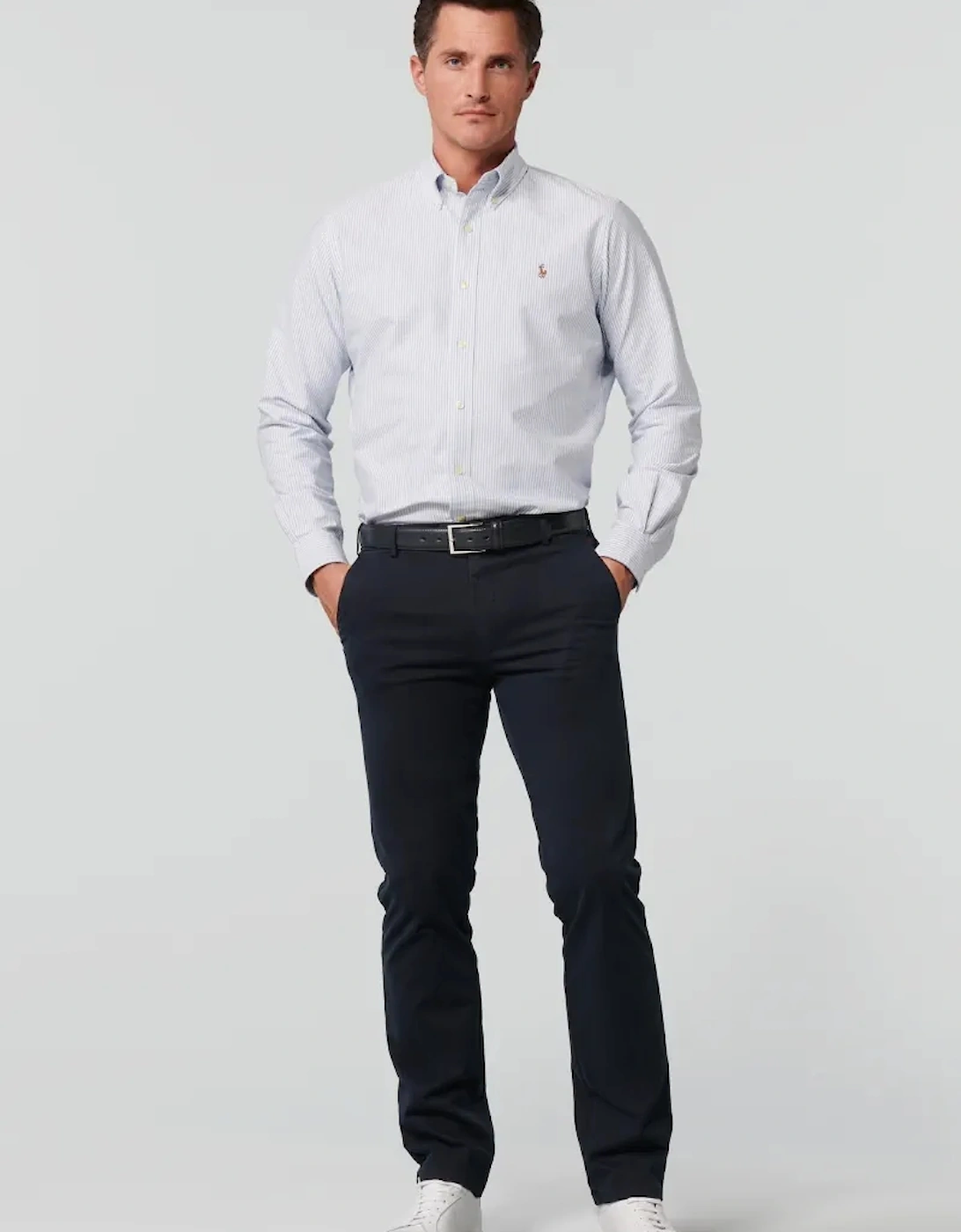 Roma Comfort Fit Chino - Navy