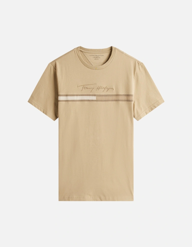 Mens T Shirts Signature Tonal Flag Logo Summer Cotton Tino Tee