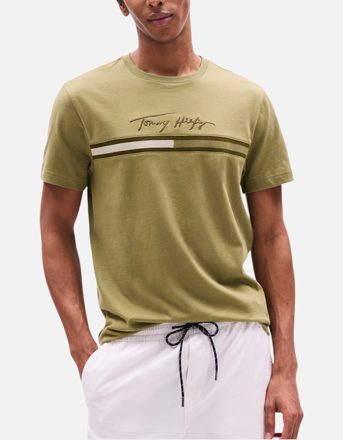 Mens T Shirts Signature Tonal Flag Logo Summer Cotton Tino Tee, 5 of 4