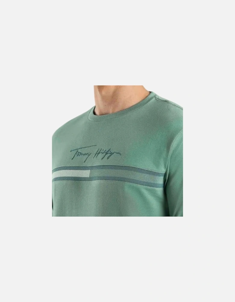 Mens T Shirts Signature Tonal Flag Logo Summer Cotton Tino Tee