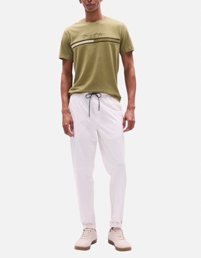 Mens T Shirts Signature Tonal Flag Logo Summer Cotton Tino Tee