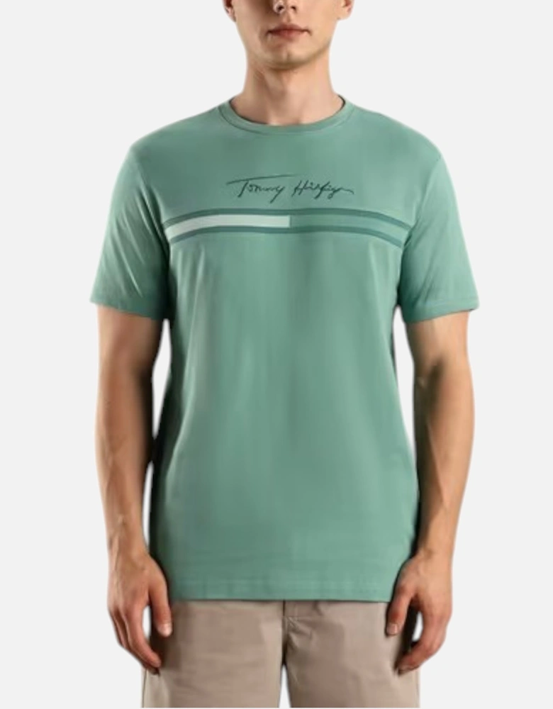 Mens T Shirts Signature Tonal Flag Logo Summer Cotton Tino Tee
