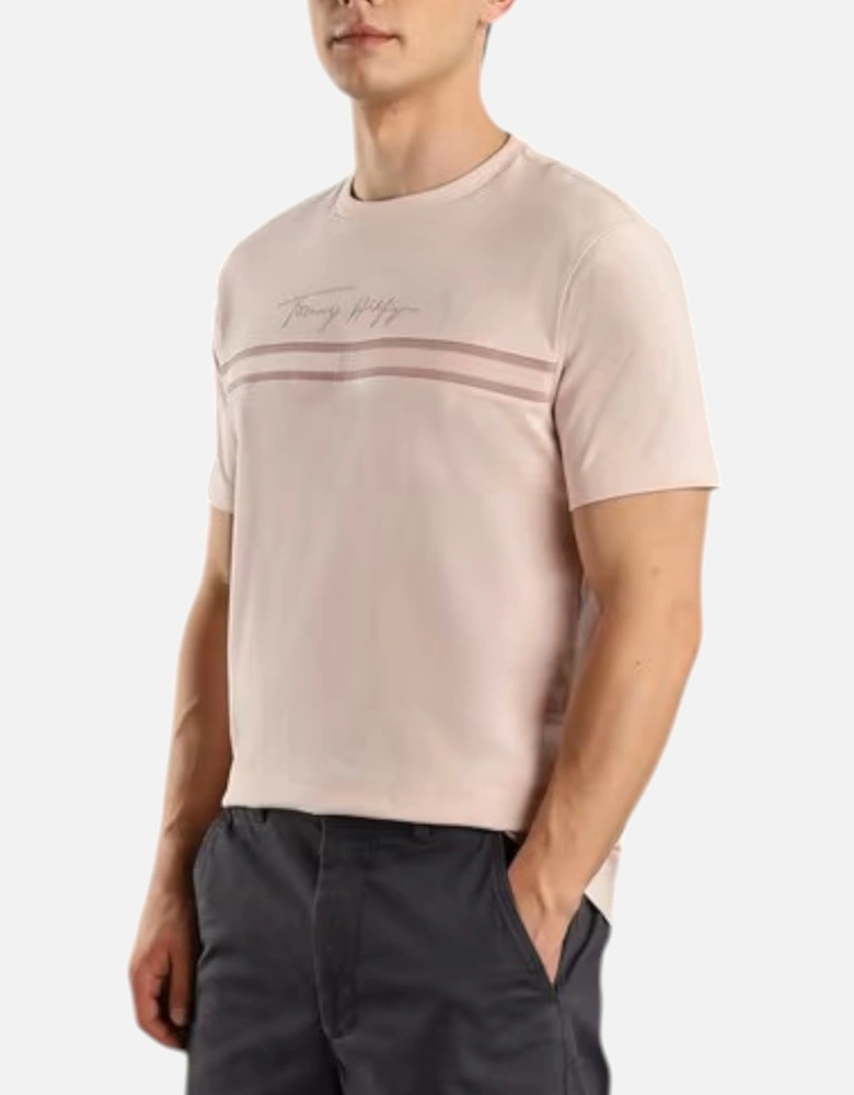 Mens T Shirts Signature Tonal Flag Logo Summer Cotton Tino Tee