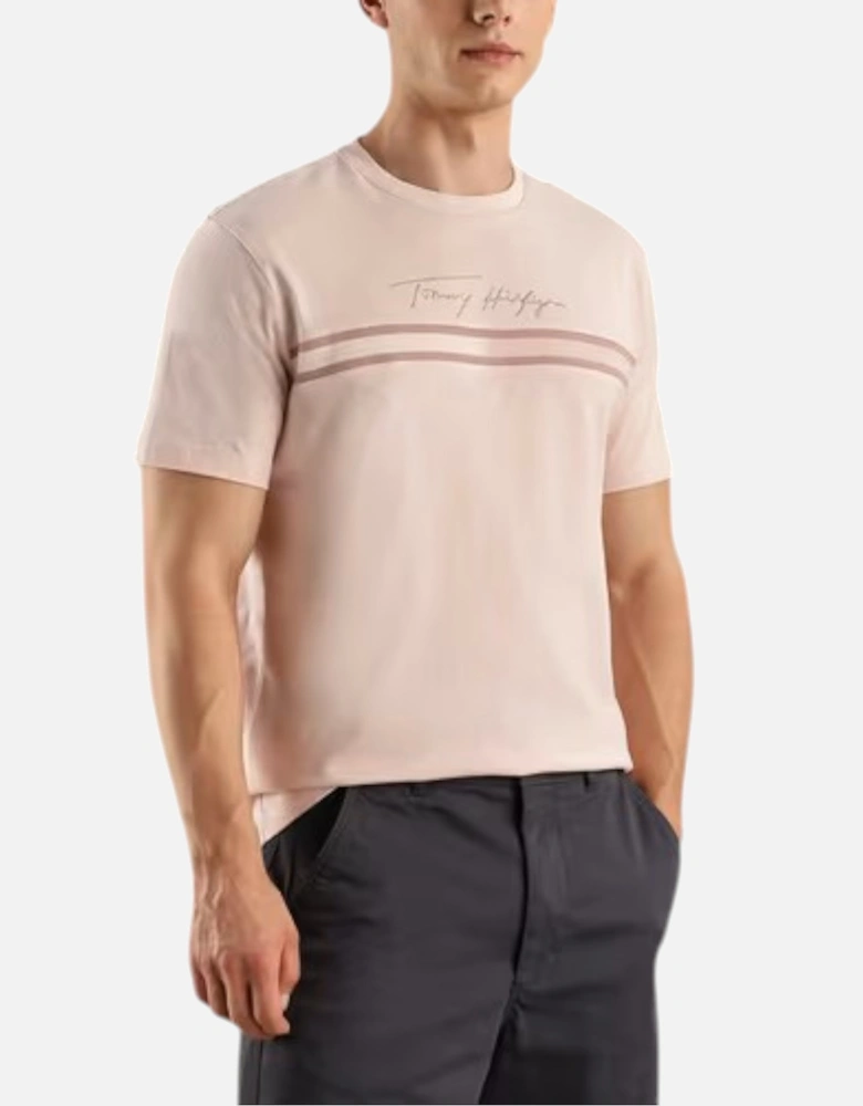 Mens T Shirts Signature Tonal Flag Logo Summer Cotton Tino Tee