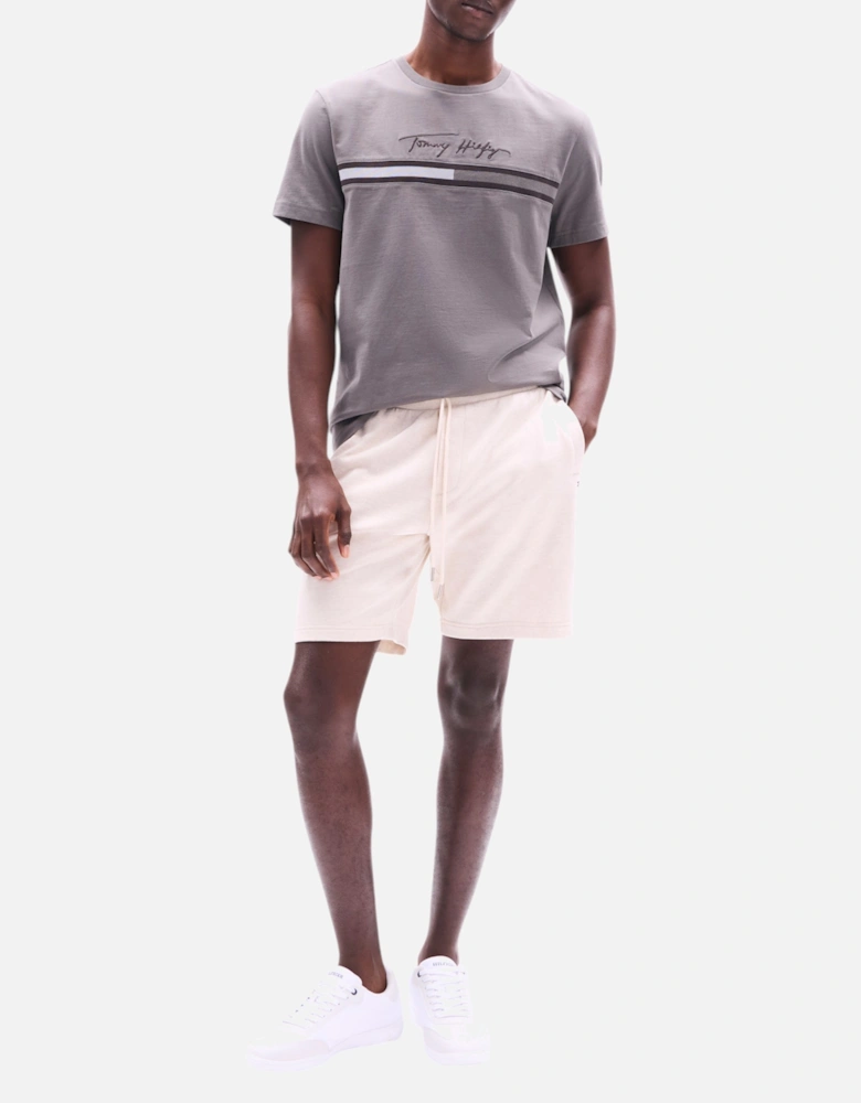 Mens T Shirts Signature Tonal Flag Logo Summer Cotton Tino Tee