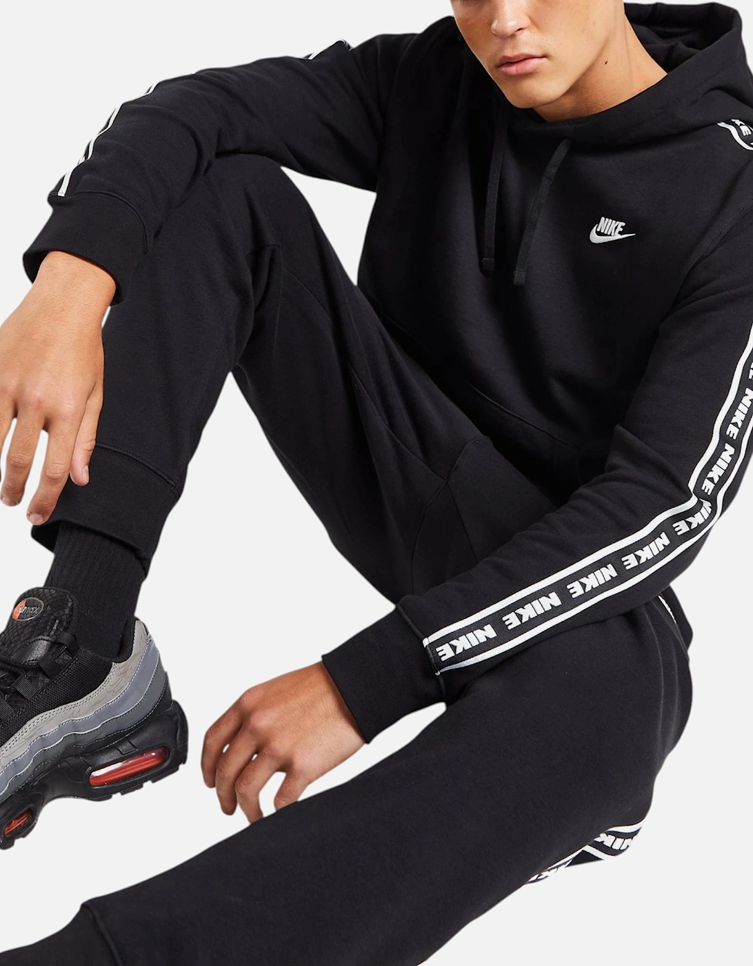 FB7296 Mens Tracksuit Aries Club Tape Pullover Fleece Hoodie Sports