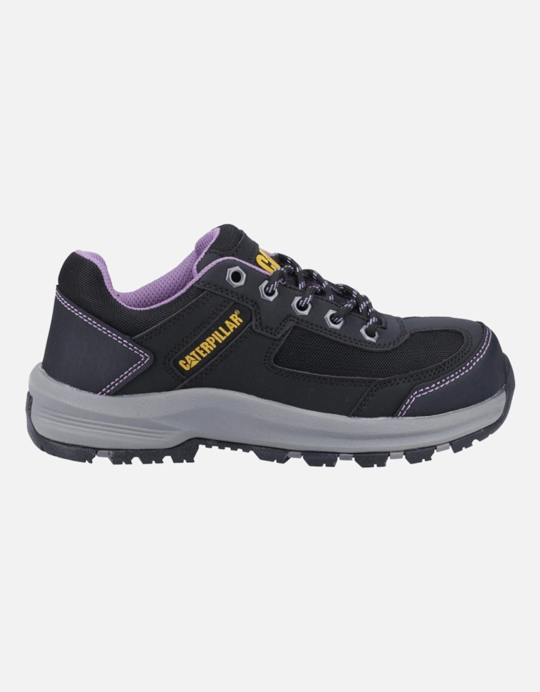 Elmore  Womens Low 37407-69760 Black/Lilac Safety Trainers